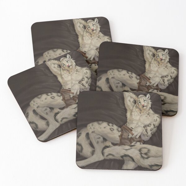 Item preview, Anthro Snow Leopard Fantasy Art Print designed and sold by Royzart.