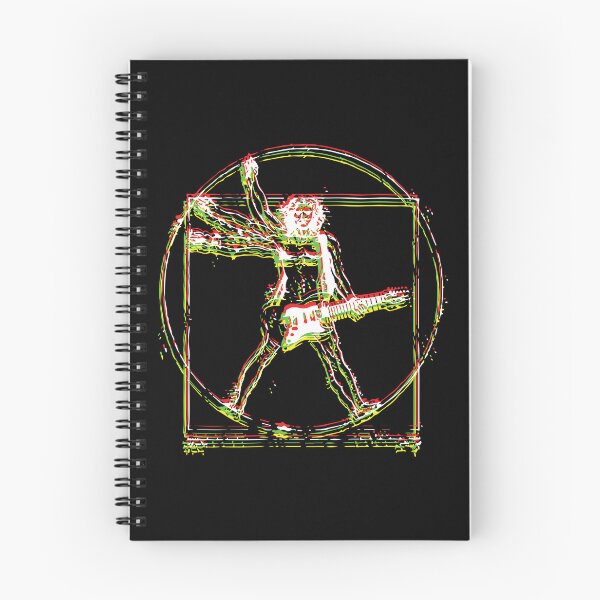 Item preview, Vitruvian Rockstar Guitarist Neon Psychedelic Art designed and sold by RamyGallery.