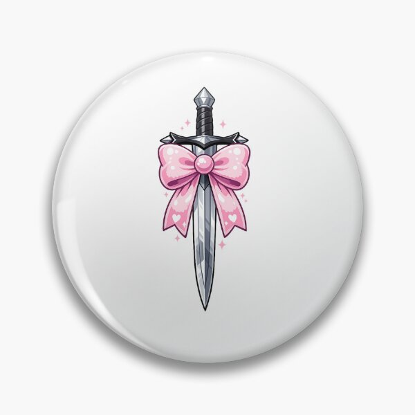 Item preview, Fantasy Sword With Cute Pink Bow designed and sold by Art by Debasish.