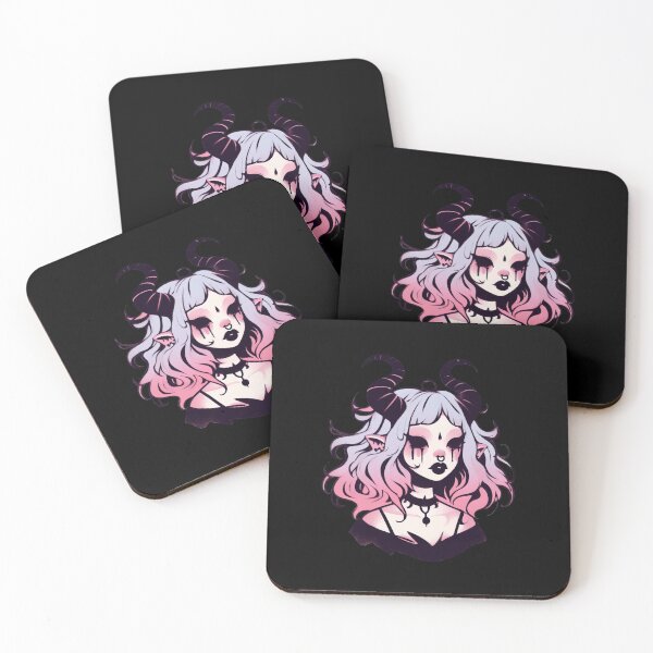Item preview, Lavender Pink Horned Maiden designed and sold by Emegan Print Art.