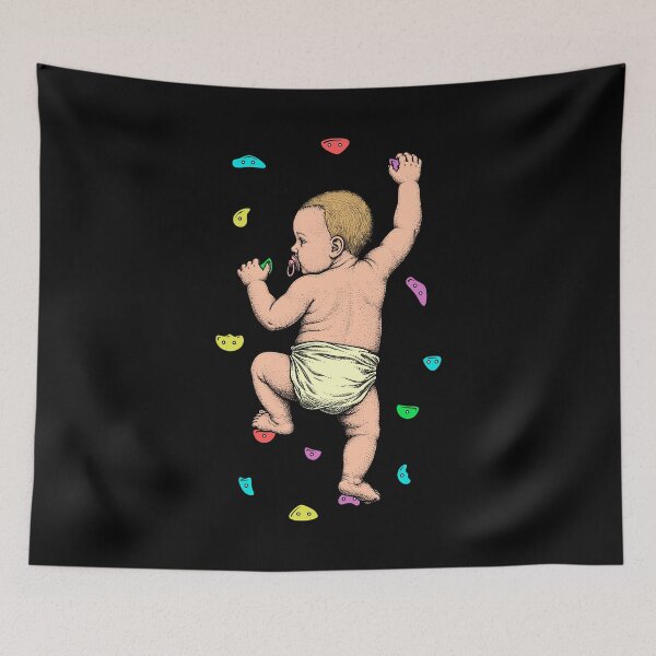 Item preview, Rock Climber Indoor Wall Climbing Baby Funny Climbers designed and sold by GrandeDuc.