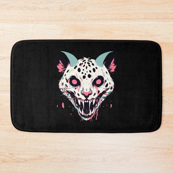 Item preview, Spotted Feline Horned Ink Splatter designed and sold by Emegan Print Art.