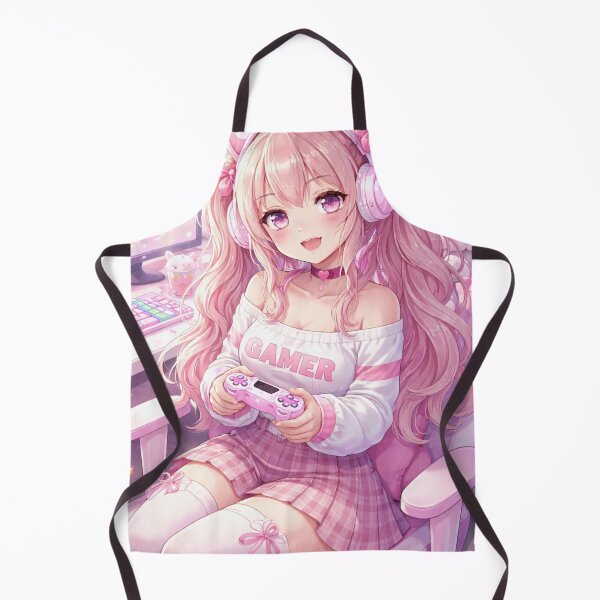 Item preview, Cute Gamer Girl Anime Aesthetic – Kawaii Gaming Setup Pink Egirl Art designed and sold by AnimDream .