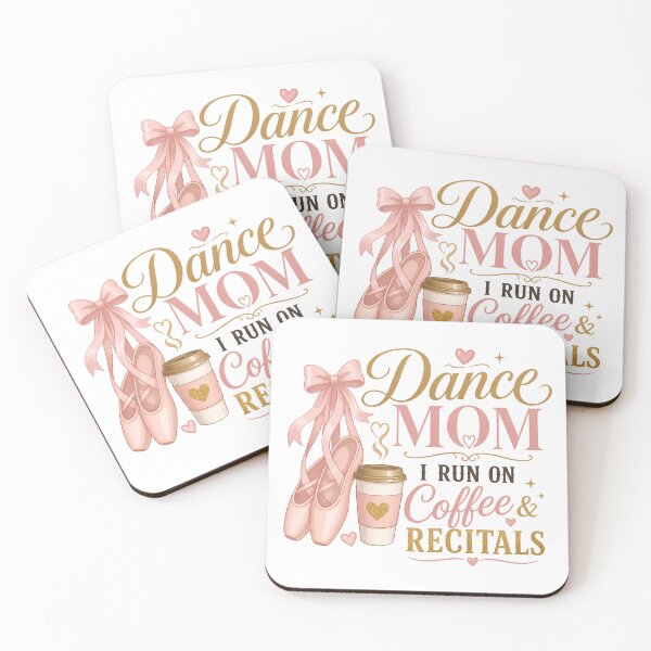 Item preview, Dance Mom I Run On Coffee & Recitals — Ballet Shoes Pink Glam Graphic designed and sold by HobsS.