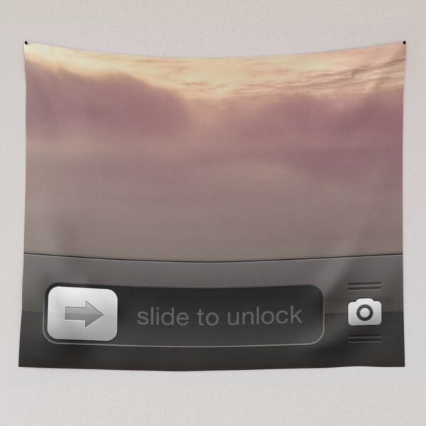 Item preview, “slide to unlock” old phone screensaver designed and sold by meuliasshop.