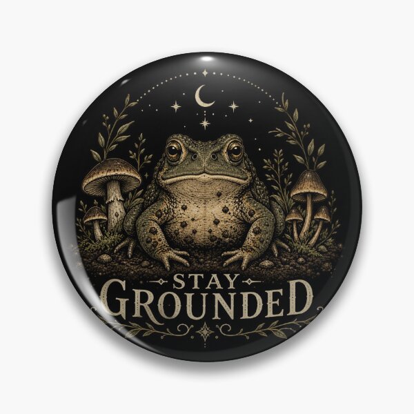 Item preview, Copy of Stay Grounded Frog (light text) designed and sold by halesyeahhh.