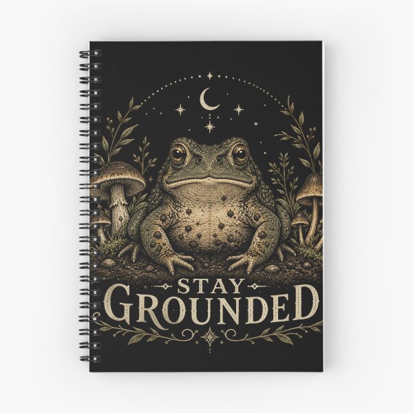 Item preview, Copy of Stay Grounded Frog (light text) designed and sold by halesyeahhh.