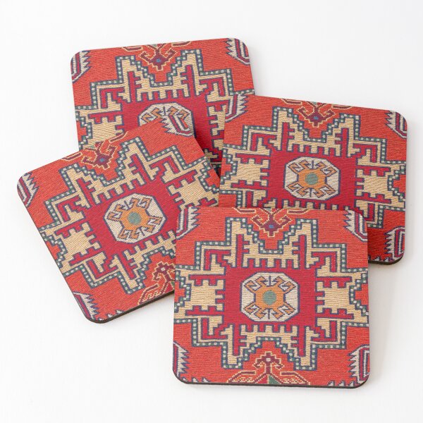Item preview, Red Tribal Geometric Rug Ethnic Pattern designed and sold by Peac7e.