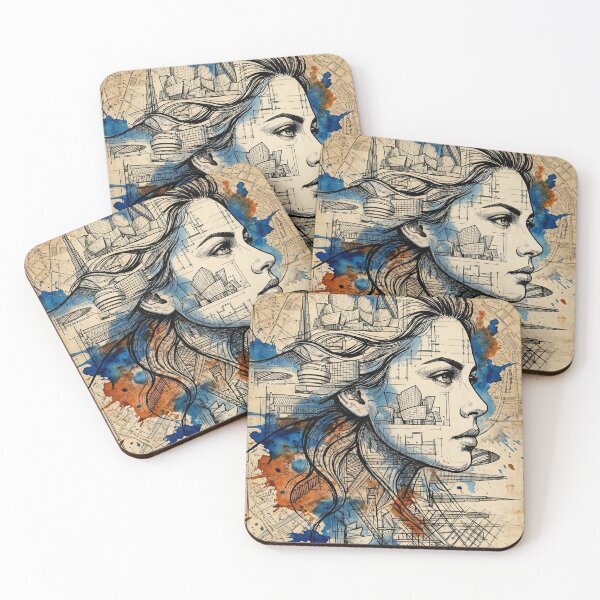 Item preview, Urban Blueprint – City Within Portrait designed and sold by lbm68.