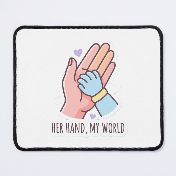 Item preview, Mother holding child’s hand (universal + giftable) | Mother's Day | Her Hand My World – Mom Gift Design designed and sold by Prism-Bubble.