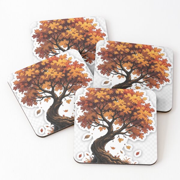 Item preview, Autumn Tree Sticker | Fall Leaves Aesthetic Nature designed and sold by rajaansariT.