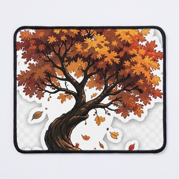 Item preview, Autumn Tree Sticker | Fall Leaves Aesthetic Nature designed and sold by rajaansariT.