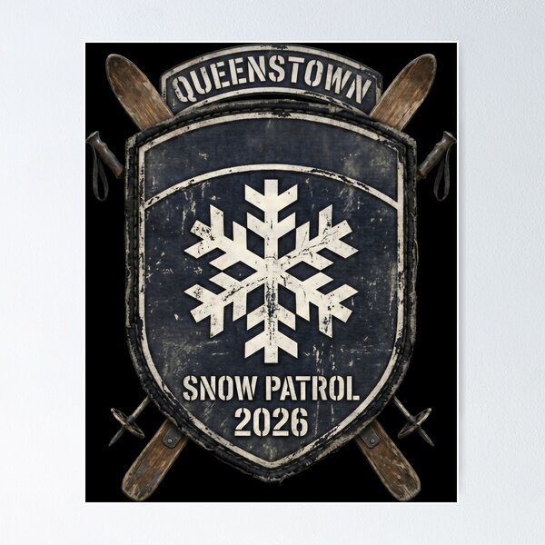 Item preview, Queenstown Snow Patrol Winter Sports Mountain Rescue designed and sold by SplashTastic.