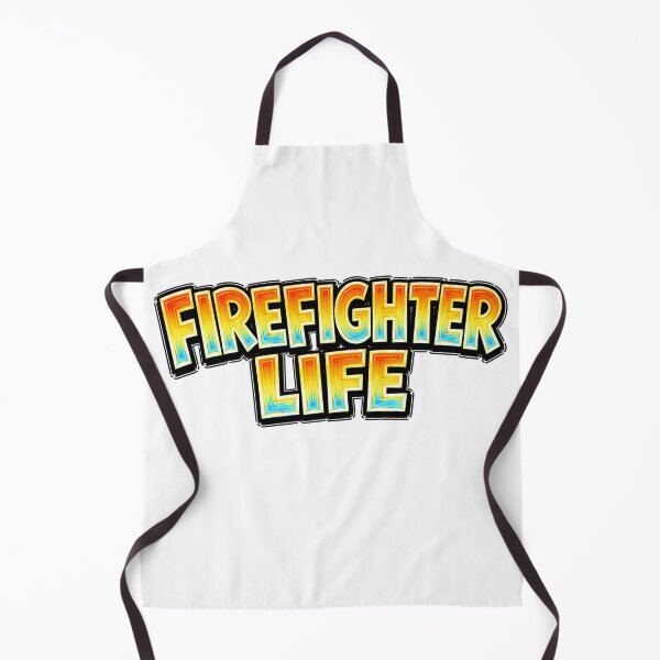Item preview, FIREFIGHTER LIFE – hand drawn childlike typography designed and sold by Mac Sketches.