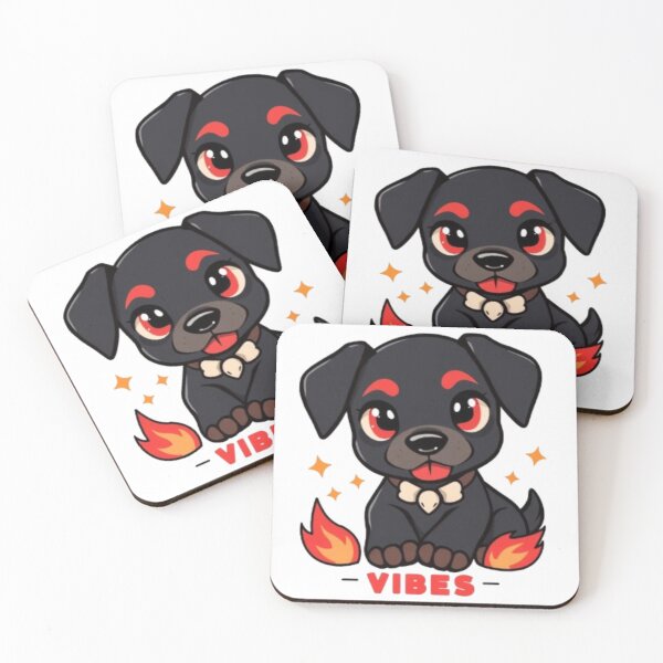 Item preview, Houndoom Style Puppy Cute Fire Dog Vibes Artwork designed and sold by MystiColo.