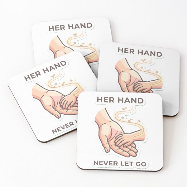 Item preview, Minimalist Mother Guidance Sticker – Her Hand Never Let Go, Life Path Design | T-Shirt designed and sold by Prism-Bubble.