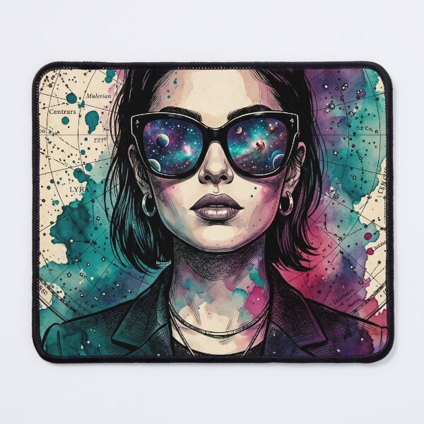 Item preview, Cosmic Vision – Urban Galaxy Portrait designed and sold by lbm68.
