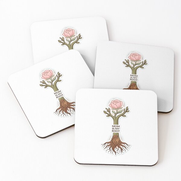 Item preview, Minimalist Mother Roots Tree Sticker – Mom Is My Root, Growth & Life Symbol designed and sold by Prism-Bubble.