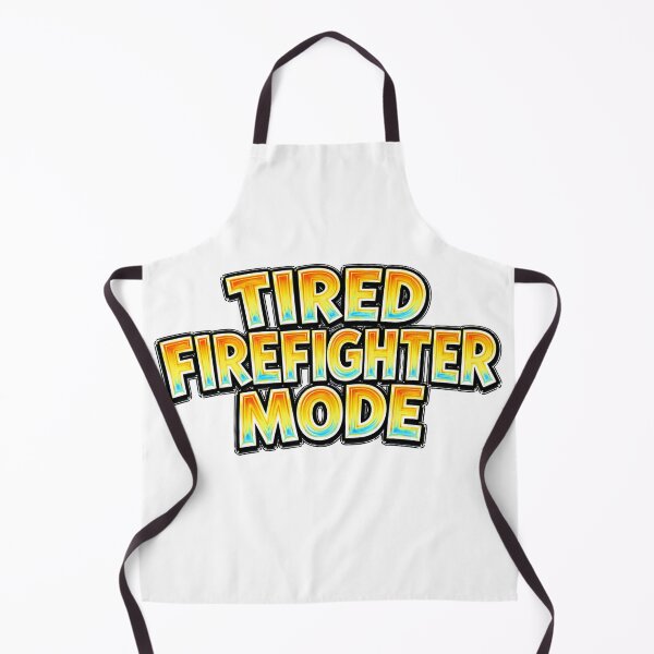 Item preview, TIRED FIREFIGHTER MODE – hand drawn childlike typography designed and sold by Mac Sketches.