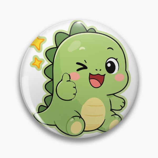 Item preview, Cute Dino Thumbs Up Sticker Kawaii Dinosaur Approval Design designed and sold by Olivra.