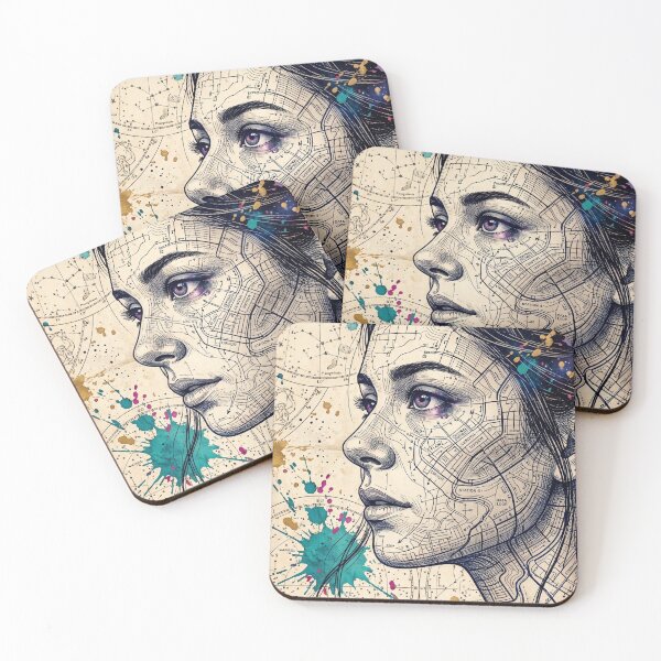 Item preview, Mapped Identity – Cosmic City Portrait designed and sold by lbm68.
