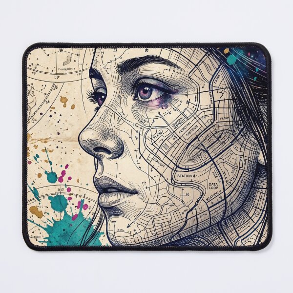 Item preview, Mapped Identity – Cosmic City Portrait designed and sold by lbm68.