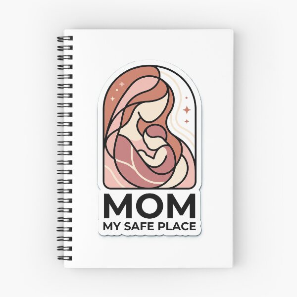 Item preview, Minimalist Mother Protection Sticker – Mom My Safe Place, Abstract Love Design designed and sold by Prism-Bubble.
