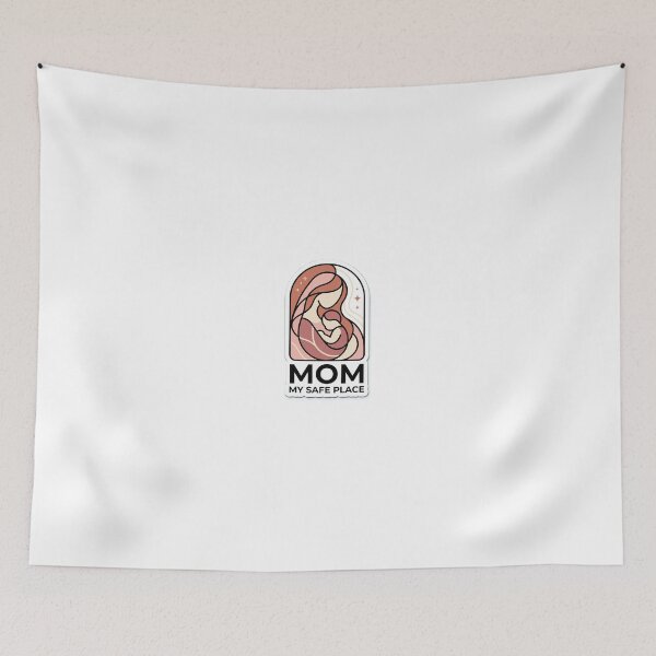 Item preview, Minimalist Mother Protection Sticker – Mom My Safe Place, Abstract Love Design designed and sold by Prism-Bubble.