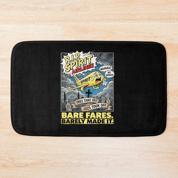 Item preview, Funny Sad Yellow Plane RIP Spirit Airlines Cartoon designed and sold by graphixpolash.