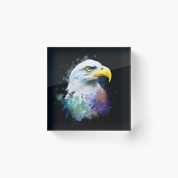 Item preview, Abstract Eagle Head Paint Splash Art designed and sold by StyleBloomes.