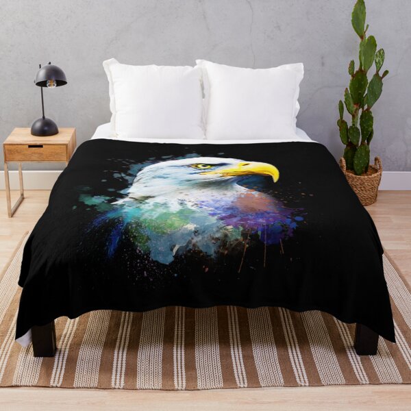 Item preview, Abstract Eagle Head Paint Splash Art designed and sold by StyleBloomes.