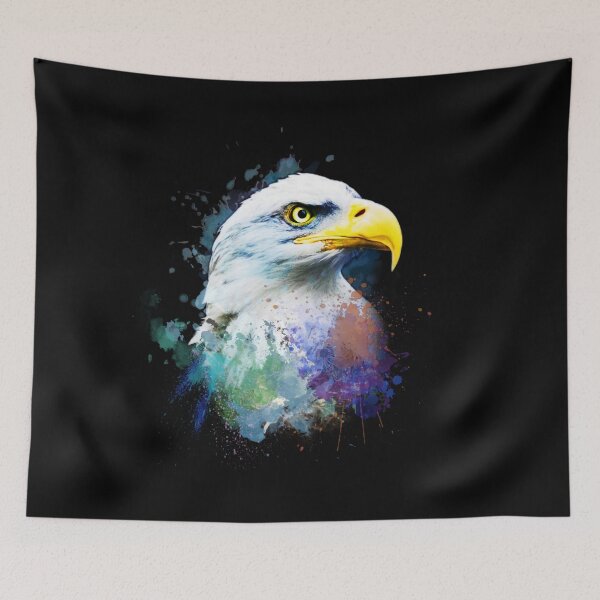 Item preview, Abstract Eagle Head Paint Splash Art designed and sold by StyleBloomes.