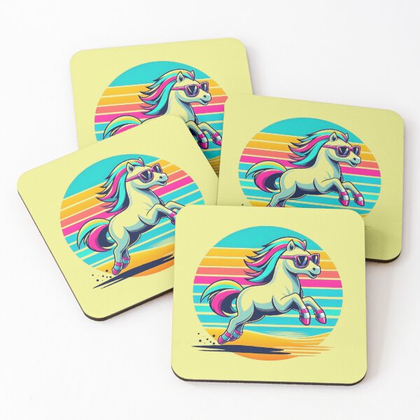 Item preview, Retro Pony – Colorful Sunset Design designed and sold by Dogandesighn.