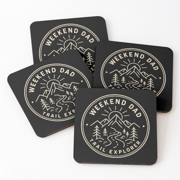 Item preview, Weekend Dad Trail Explorer Hiking Sticker Outdoor Badge designed and sold by FestivityFinds.