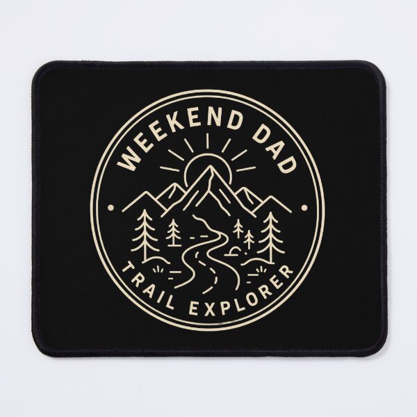 Item preview, Weekend Dad Trail Explorer Hiking Sticker Outdoor Badge designed and sold by FestivityFinds.