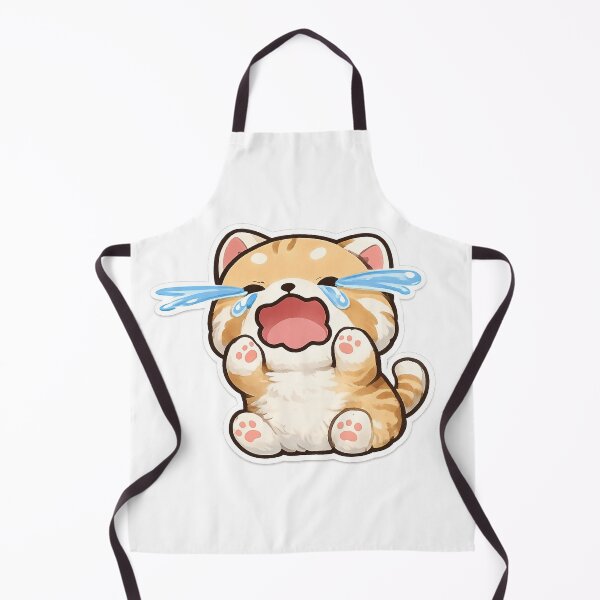 Item preview, Cute Crying Orange Cat Sticker Kawaii Kitten  designed and sold by rajaansariT.