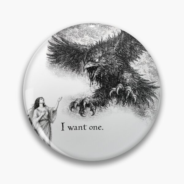 Item preview, I Want One: Death Bird - Black Text designed and sold by w1tchGrrl.