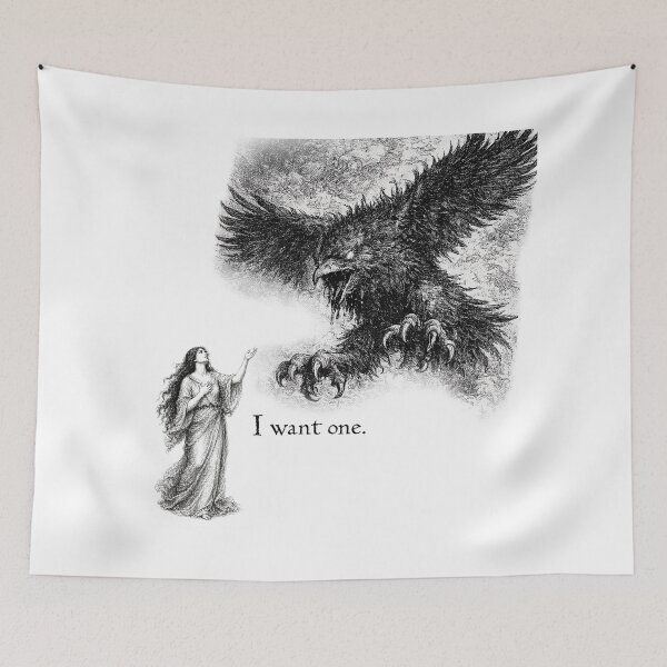 Item preview, I Want One: Death Bird - Black Text designed and sold by w1tchGrrl.