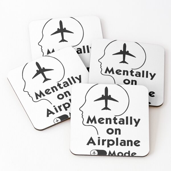 Item preview, Introvert Shirt Mentally On Airplane Mode Funny Anti Social Tee designed and sold by dksdesigner.