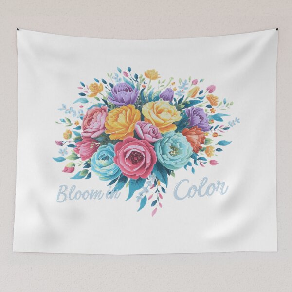 Item preview, Bloom in Color Floral Design – Vibrant Sidewalk Chalk Art Inspired Bouquet designed and sold by trendplusco.