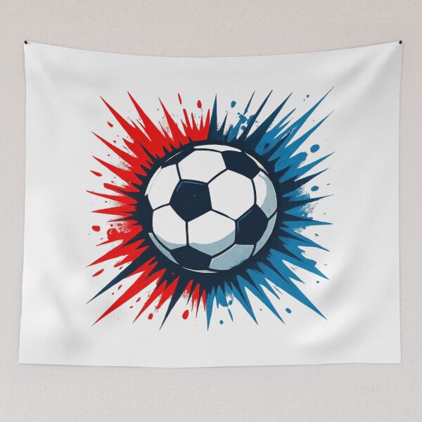 Item preview, Explosive Soccer Energy – Red Blue Game Day Design designed and sold by Pigmentra.
