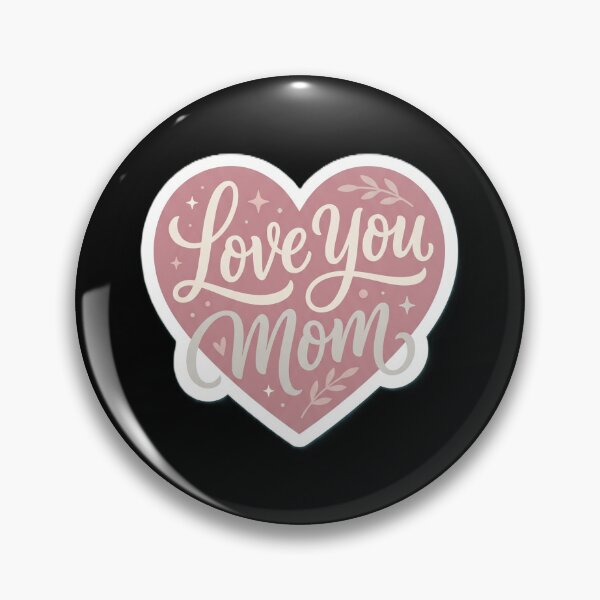 Item preview, Love You Mom Minimalist Sticker – Heart Typography Mother’s Day Design designed and sold by Prism-Bubble.