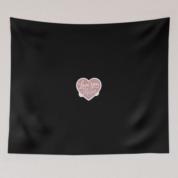 Item preview, Love You Mom Minimalist Sticker – Heart Typography Mother’s Day Design designed and sold by Prism-Bubble.