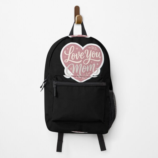 Item preview, Love You Mom Minimalist Sticker – Heart Typography Mother’s Day Design designed and sold by Prism-Bubble.