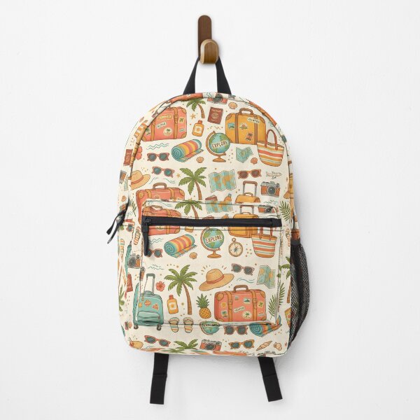 Item preview, Vintage Travel Pattern Vacation Adventure designed and sold by SplashTastic.