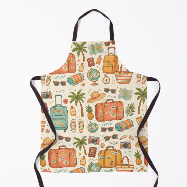 Item preview, Vintage Travel Pattern Vacation Adventure designed and sold by SplashTastic.