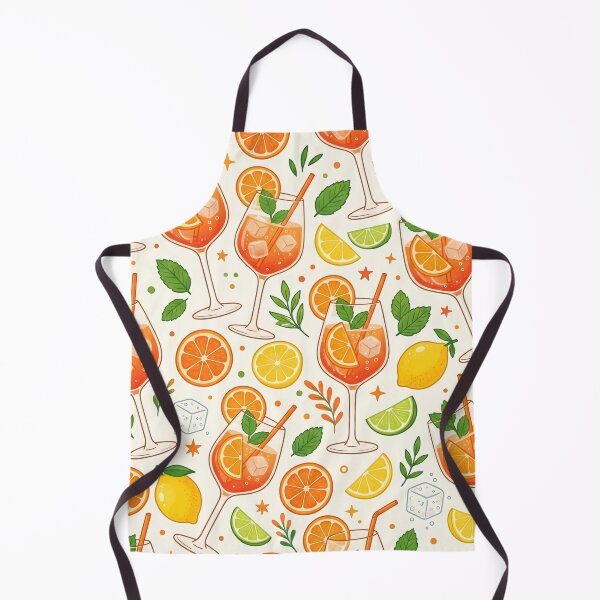 Item preview, Orange Spritz Pattern Summer Cocktails Italian Aperitivo designed and sold by SplashTastic.