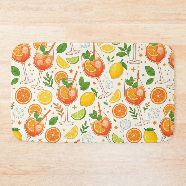 Item preview, Orange Spritz Pattern Summer Cocktails Italian Aperitivo designed and sold by SplashTastic.