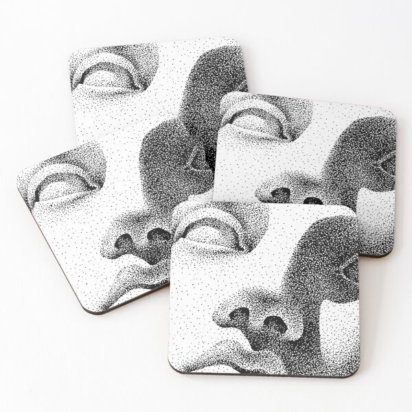 Item preview, Dot Matrix Classical Marble Portrait Stipple Art designed and sold by RamyGallery.
