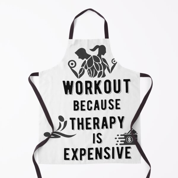 Item preview, Funny Gym Shirt Workout Because Therapy Is Expensive Fitness designed and sold by dksdesigner.